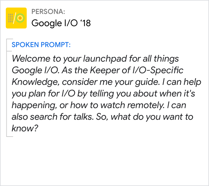 Greetings Google I/O do